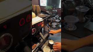 Immersive Coffee Creation: Latte Art Mastery