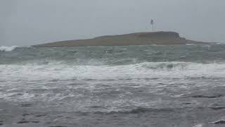 Kildonan and Pladda today, a stormy day on the Isle of Arran @davetheraverovingtherock