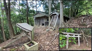 【4K/60fps】一庫ダムに眠る謎の鳥居の奥　 -Forgotten old place of worship in Japan-