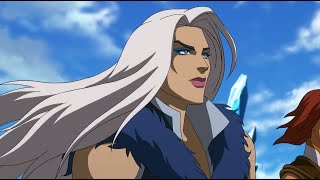 Evil-Lyn White Long Hair Scene Netflix Masters of the Universe: Revelation Part 01