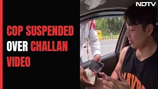 Video: Delhi Traffic Cop Takes Rs 5,000 From Korean Man, Suspended