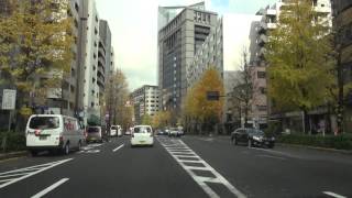 Driving Japan 1080p Japan National Route1（from Tokyo）：Tokyo down town ,Nihonbashi