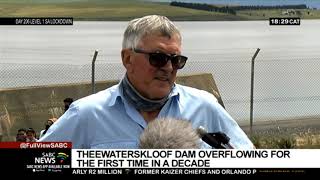 Joy as the Theewaterskloof Dam Wall overflows for the first time in a decade