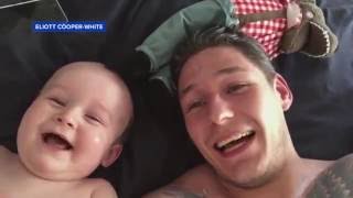 Baby Laughing Uncontrollably at Dad Will Make You Smile