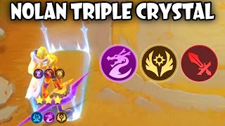 TITAN MODE NOLAN TRIPLE CRYSTAL !! NEW META COMBO !! MAGIC CHESS GO GO MOBILE LEGENDS