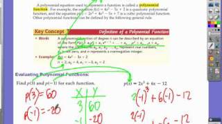 7 1 Polynomial Functions Tutorial