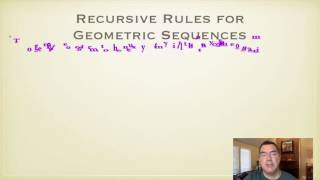 Writing Recursive Formulas for Sequences