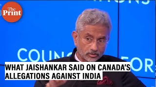 ‘If you have something relevant or specific…’—Jaishankar on Canada’s allegations against India