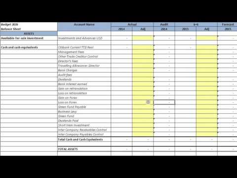 Budgeted Balance Sheet and Cashflow Budgeted Balance Sheet and Cashflow