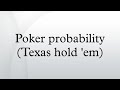 poker probability texas hold em