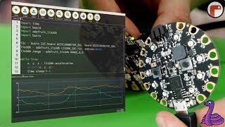 Sensor graphing with plotter. CircuitPython + Mu + MOTION @adafruit #codewithmu #circuitpython