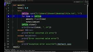 Python How To Handle Multiple Exceptions - ValueError - Pycharm
