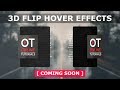 Pure Css 3d Flip Hover Effects - Transparent Glass Effects Box Design - Coming Soon