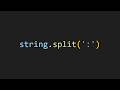 String.split in js