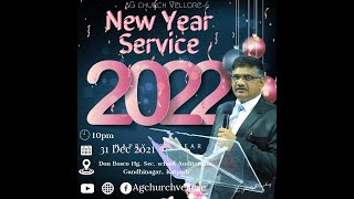 🔴Live || New Year Service 2022 || AG Church vellore|| Rev. Stanley Manickaraj||