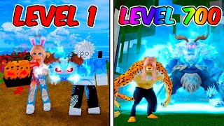 1 ao 700 com a YETI vs LEOPARDO no Roblox