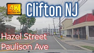 (4K) Clifton NJ- Hazel Street \u0026 Paulison Ave!