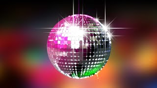 [4K] Colorful Big Disco Ball - 1 hour of relaxation with the Best Disco music, VJ Loop