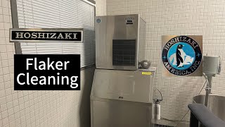 Hoshizaki ice machine cleaning instructions - Flaker ice machine