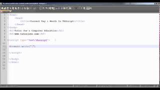 Current Day And Month in VBScript Tamil