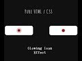Glowing Icon Animation - Pulse Effect - Pure HTML /CSS