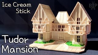 DIY Popsicle Stick Mansion house