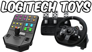 Logitech Side Panel & G920 Steering Wheel | Unboxing + Demo For Farming Simulator 19