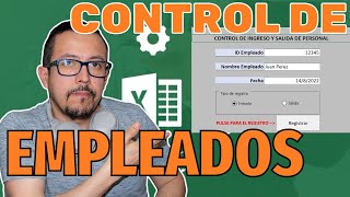 Control de EMPLEADOS, RELOJ registro ENTRADA Y SALIDA con Macros en Excel