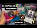 Foundation Jumpstart booster box opening. Anime art hunt! Jumpstart explained.