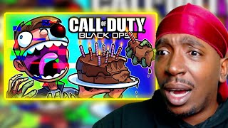 BO3 Zombies Funny Moments - Celebrating my Birthday (REACTION)