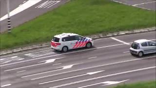 Diverse politiewagens met spoed onderweg