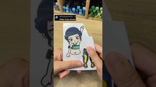 Zoey paper doll DIY tutorial #kpopdemonhunters #zoey #paperdoll #papercraft #tutorial