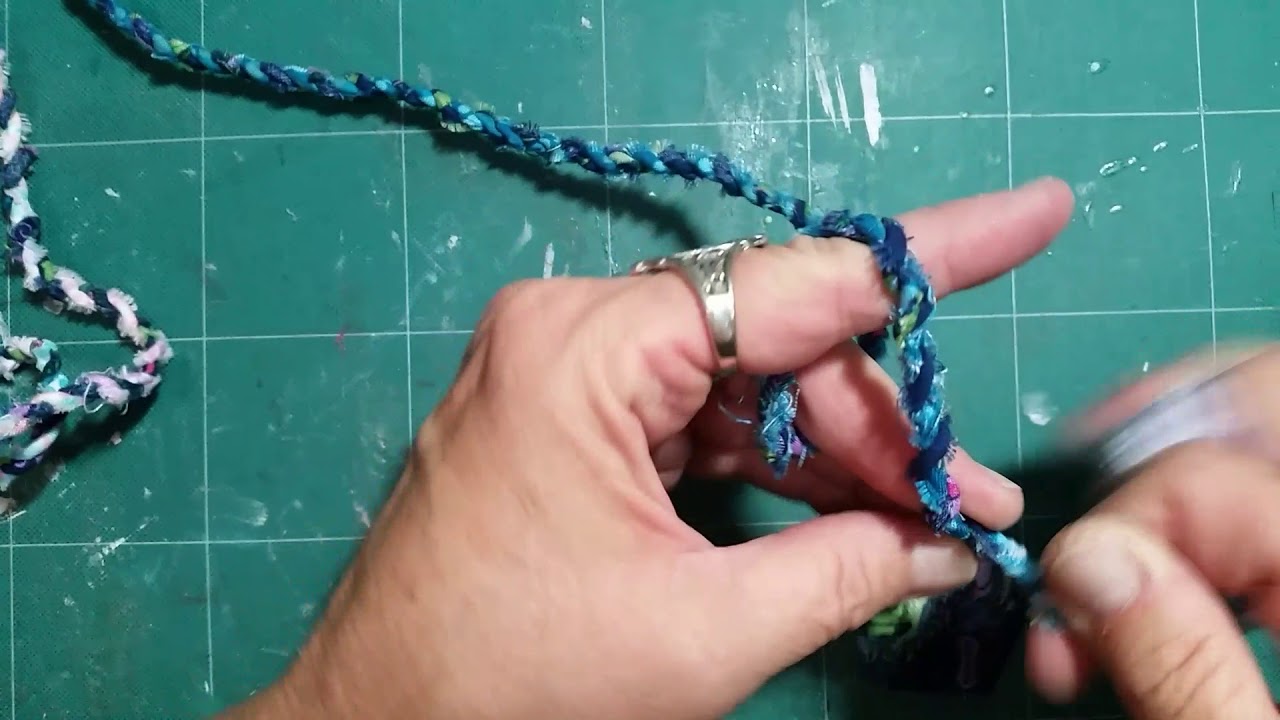 Twisted Fabric Twine Tutorial Youtube