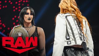 Becky Lynch confronts Rhea Ripley: Raw highlights, Jan. 15, 2024