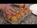 Korean chapssal doughnuts (Sweet, chewy, doughnut balls filled with sweet red beans)