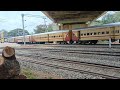 06504 madurai sengottai express departing tenkasi junction with lhf mode wdg3a...