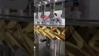 Automatic rotary 5 head spout pouch filling capping machine