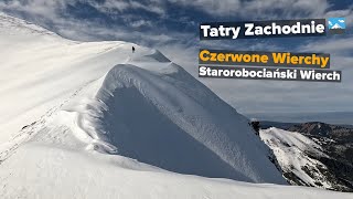 Zimowe Tatry Zachodnie ❄️ | Czerwone Wierchy | Starorobociański Wierch ⛰️ | efekt halo ☀️