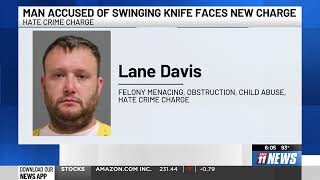 Additional charge for man accused of swinging knife at construction workers