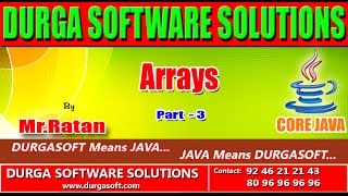 Core java Arrays part - 3 by Ratan