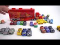 disney cars mini racers metalllic series mack piston cup hauler