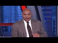 Shaq Gets Heated After He Gets Interrupted + A Chuck Story Gets Cut Short  NBA on TNT