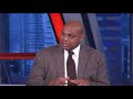 Shaq Gets Heated After He Gets Interrupted + A Chuck Story Gets Cut Short  NBA on TNT