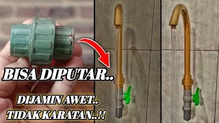 PASTI BARU TAU||Cara Membuat Kran Wastafel Cuci Piring Dari Pipa PVC/PARALON