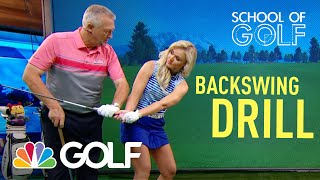 School of Golf: Drill to Improve your BackSwing | Golf Channel