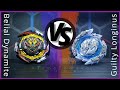 Belial Dynamite.Nx.Vn-2 vs Guilty Longinus.Kr.MDs-2 | on Real Life Beyblade Stadium