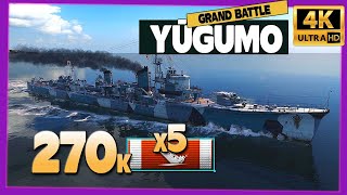 Destroyer Yūgumo in GB, 270k damage - World of Warships