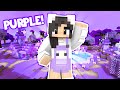 💜Building a PURPLE Minecraft Village!