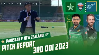 Pitch Report | Pakistan vs New Zealand | 3rd ODI 2023 | PCB | MZ2T
