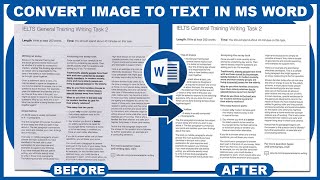 How To Convert Image to Text in Microsoft Office Word Tutorial